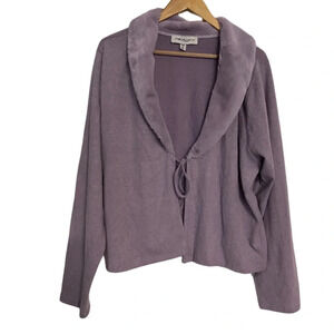 Tempted Hearts Fuzzy Collar Sweater